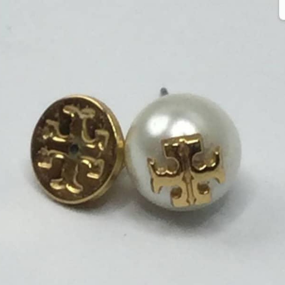 💓Tory Burch Large Pearl Earrings